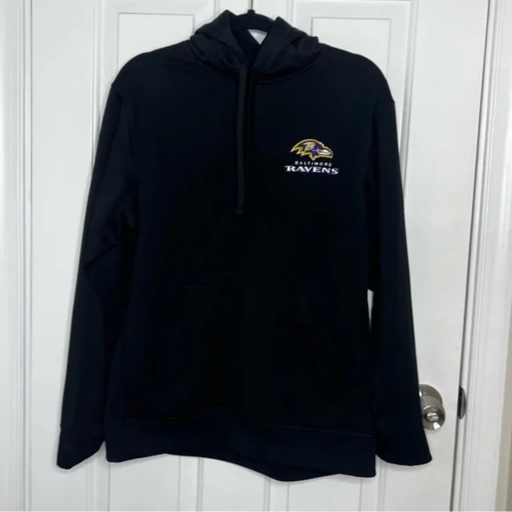 Baltimore Ravens Hoodie Medium NFL Black Stitched logo